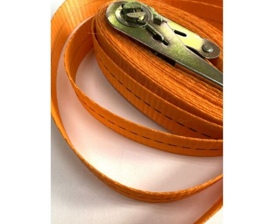 Кольцевой ремень с храповиком для крепления груза ТамбовТехСнаб 0.5/1.6 т, 2 м, 25 мм 7930105413180 – изображение 3