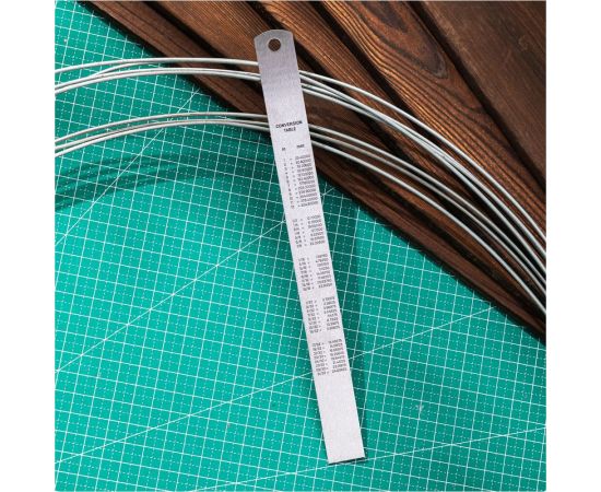 Стальная линейка DELI dl8020y 200 мм, нержавеющая сталь 118990 – изображение 2