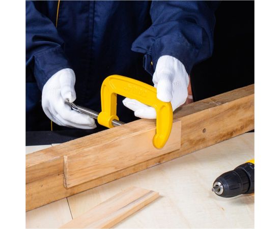 Струбцина DELI DL-G204 высота зажима 100мм, глубина зажима 50мм 104571 – изображение 2