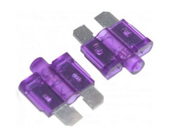 Предохранитель Nord-Yada MEDIUM стандарт 3 A, 19.1x5.1 мм, h18.8 W270-1, 2 шт в упаковке 900504 