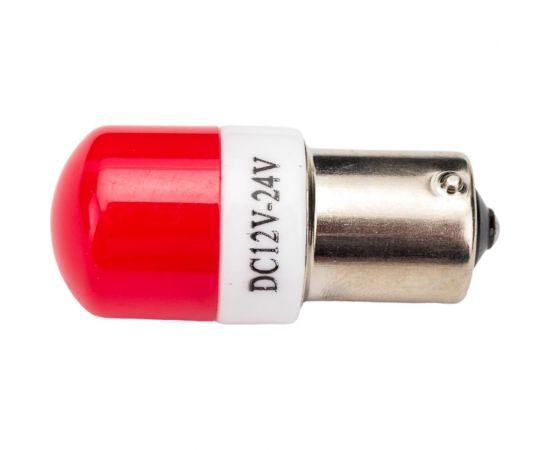 Диодная автолампа SKYWAY S25, P21W, 12-24 В, 6SMD диодов, BA15s, 1-контная, flash, красная, противотуманные/стопы S08202055 