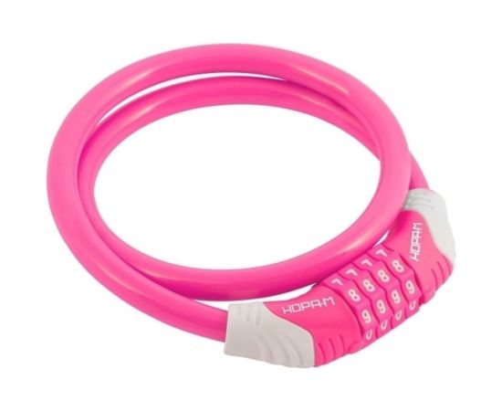 Велосипедный замок НОРА-М №31 размер - ф 10 х 650 мм, розовый 18306 