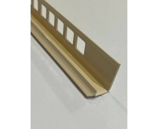 Профиль для плитки внутренний DECONIKA 8 мм 2.5 м 008-G Слоновая кость глянец Д-Пл8-В 008-G СЛК Г 