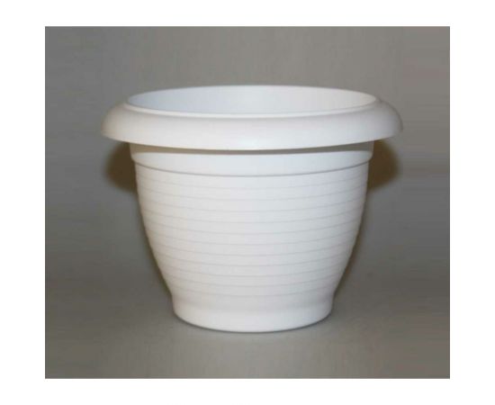 Горшок SANTINO Терра 4 л, белый, диам. 23 см, высота 165 мм 049280 