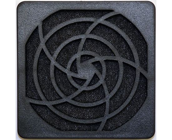 Решетка пластиковая с фильтром K-PF04J-4PA 40х40 мм (аналог K-PF04A1F) к вентилятору JAMICON С00039901 