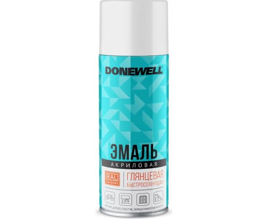 Эмаль универсальная акриловая DONEWELL RAL 9003 белая глянцевая DW-A9003 