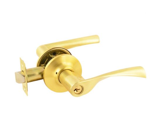 Межкомнатная защелка НОРА-М ЕСО мат. золото ЗВ2-01-Э ключ/фикс 14388 