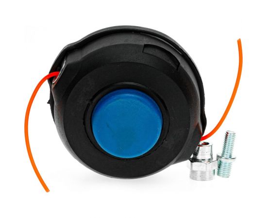 Катушка (головка) гайка М10x1.25 LH левая резьба + адаптеры: гайка 8x1.25 и шпилька 10x1.25/8x1.25 LH для триммера типа T25 HUSQUARNA TORGWIN S19954 