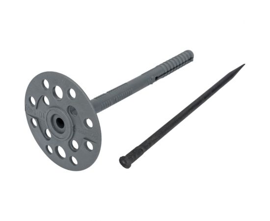 Дюбель для теплоизоляции Tech-Krep с пластмассовым гвоздём, 10x140 мм, 30 шт. 154279 