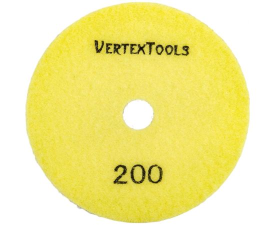 Круг алмазный гибкий шлифовальный для полировки мрамора (100х3х15 мм; Р200) vertextools 12500-0200 