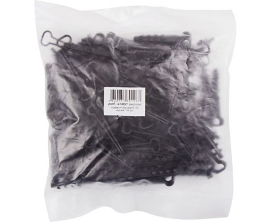 Дюбель-хомут PROCONNECT прям., черный, 10x5, 100 шт. 07-4621 – изображение 2