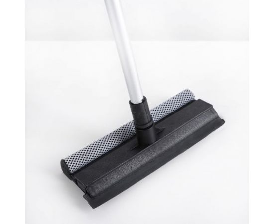 Окномойка Доляна с поролоновой насадкой, алюминиевая телескопическая ручка, сгон резина 826278 – изображение 5