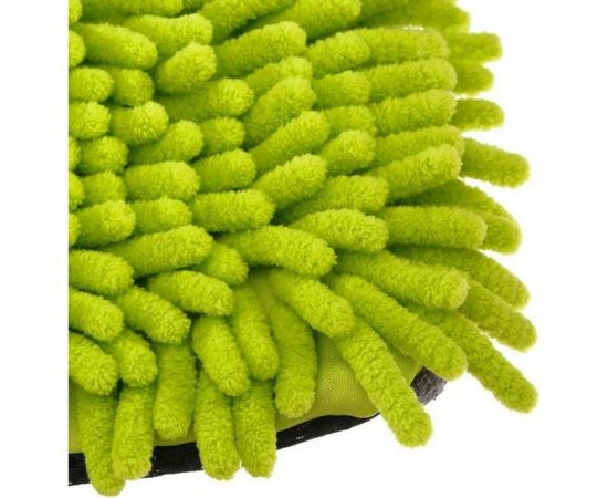 Варежка для мытья авто Cartage 25х19 см, двухсторонняя, зелено-серая 5179752 – изображение 4