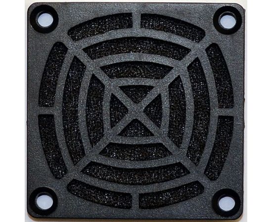 Решетка пластиковая с фильтром K-PF04J-4PA 40х40 мм (аналог K-PF04A1F) к вентилятору JAMICON С00039901 – изображение 2