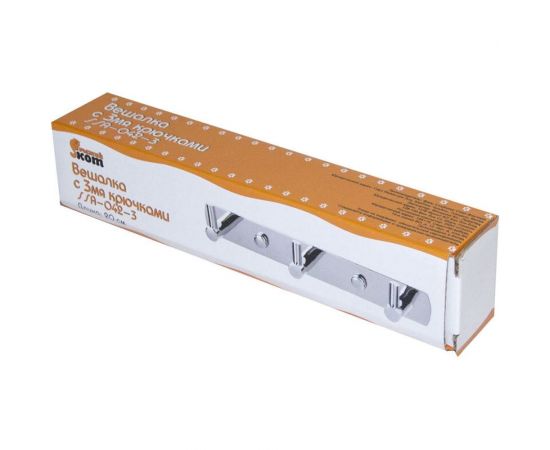 Вешалка с 3 крючками Рыжий кот SSA-042-3 нержавеющая сталь 310789 – изображение 2