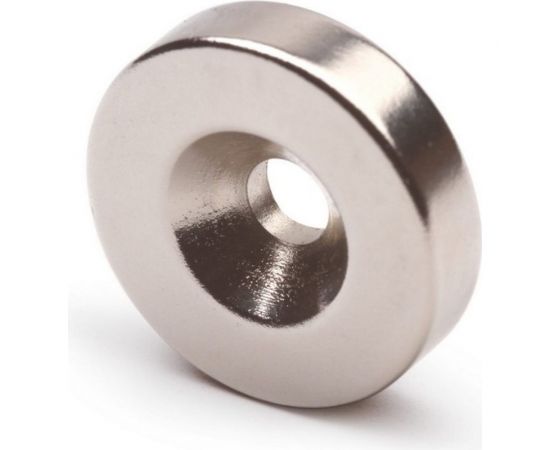 Неодимовый магнит-диск Forceberg 20x5 мм, с зенковкой 4.5/10, 6 шт. 9-1301017-006 – изображение 2