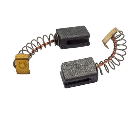 Комплект угольных щеток для электроинструмента Hammer (пружина, пятак-уши), 6x8х16 мм, 2 шт COFRA SDH-34595 – изображение 2