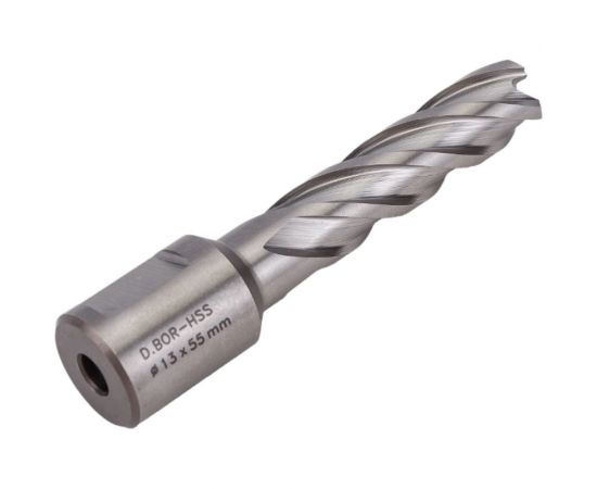 Сверло корончатое HSS по металлу (13х55/88 мм; Weldon 19) D.BOR CD-HSS-055-013-W – изображение 5