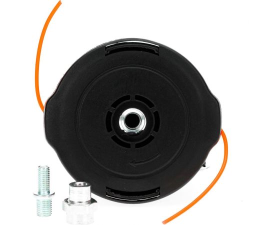 Катушка (головка) гайка М10x1.25 LH левая резьба + адаптеры: гайка 8x1.25 и шпилька 10x1.25/8x1.25 LH для триммера типа T25 HUSQUARNA TORGWIN S19954 – изображение 5