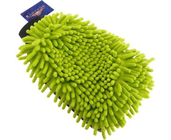 Варежка для мытья авто Cartage 25х19 см, двухсторонняя, зелено-серая 5179752 – изображение 3