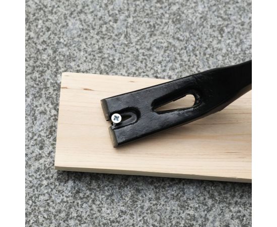 Лом-гвоздодер DELI dl448902 двухсторонний, усиленный, 900 мм, углы наклона 30 и 60, овальный паз с углами 30 и 68, шестигранная форма 112213 – изображение 6