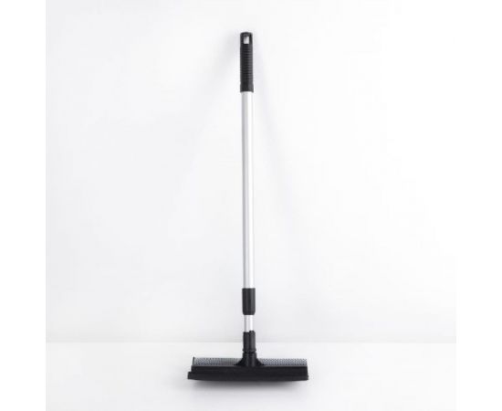 Окномойка Доляна с поролоновой насадкой, алюминиевая телескопическая ручка, сгон резина 826278 – изображение 3