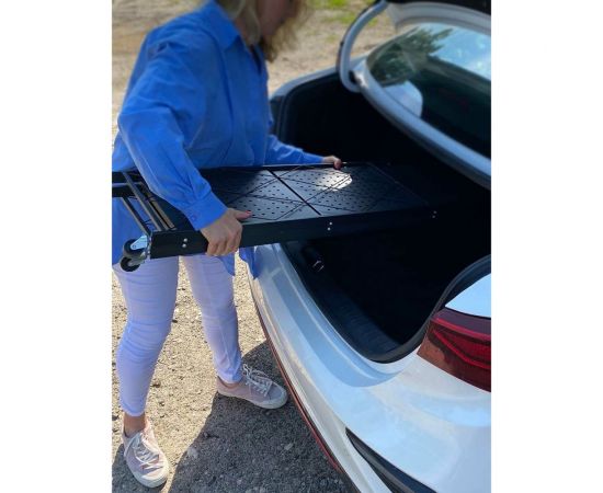 Металлический стеллаж ГЕЛЕОС Атлант-4, 4 полки, складной, размер 730x400x1265 мм, черный АСТ-41 – изображение 6