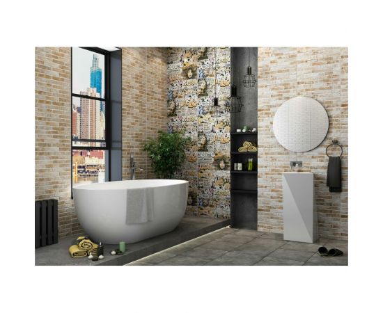 Керамогранит LB CERAMICS Брикстори (белый; 30x60 см; площадь упаковки 1,44 кв.м) СК000037289 – изображение 5