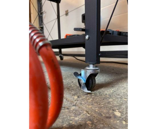 Металлический стеллаж ГЕЛЕОС Атлант-4, 4 полки, складной, размер 730x400x1265 мм, черный АСТ-41 – изображение 9