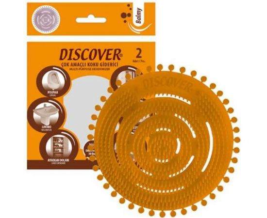 Ароматическая сетка для писсуара DISCOVER 2 шт, аромат Balmy DSR7381-1 