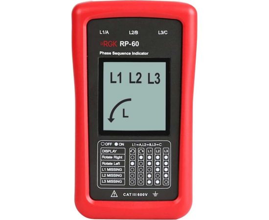 Индикатор чередования фаз RGK RP-60 755214 