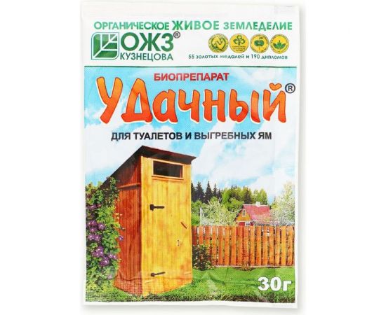 Удачный биопрепарат для туалетов 30 г БАШИНКОМ 00027506 