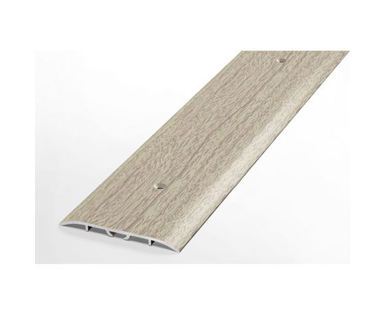 Порог прямой алюминиевый декоративный (60 мм, 1,8 м, Дуб беленый) ЛУКА УТ000012469 