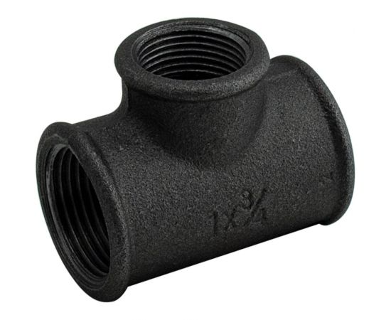 Переходной тройник Сантис 90 3/4"х1/2" вр чугун 000762 