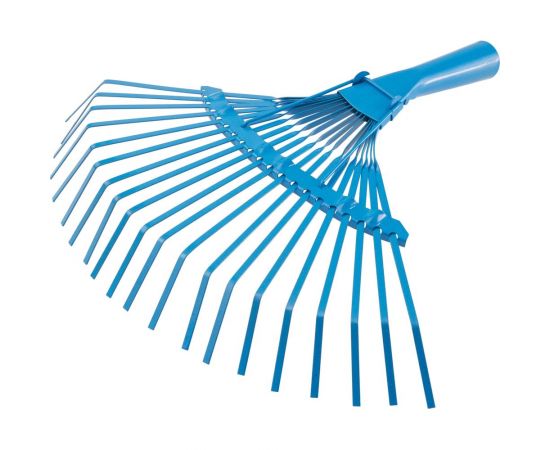 Веерные пластинчатые грабли КЭС ширина 385 мм, 20 зубьев, тулейка 30 мм, без черенка 21010028 