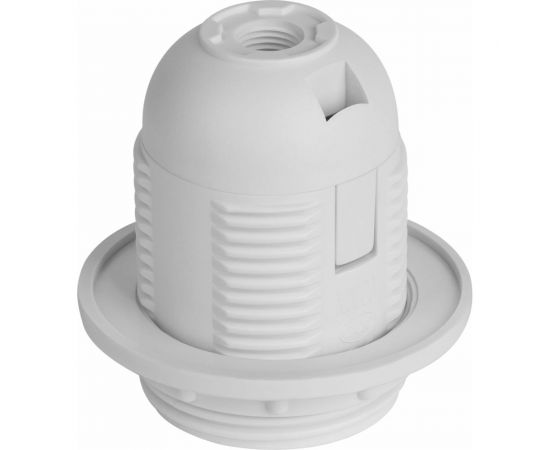 Патрон Пан Электрик E27 люстровый, с кольцом, белый 24530 8 