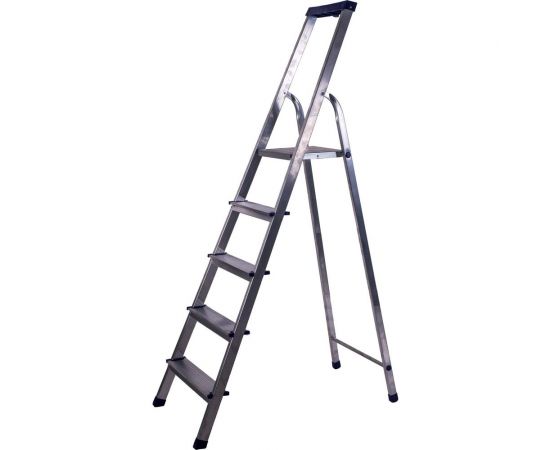 Алюминиевая стремянка с органайзером STAIRS 5 ступеней AS 05 LX 