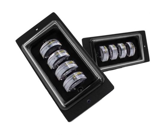 Противотуманные светодиодные автомобильные фары LEDZILLA ВАЗ КАМАз 2110-2115, 40Вт, 9-32В Лада дхо для авто LED ПТФ 2 шт 2110-LED 