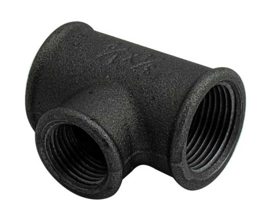 Переходной тройник Сантис 90 3/4"х1/2" вр чугун 000762 – изображение 3