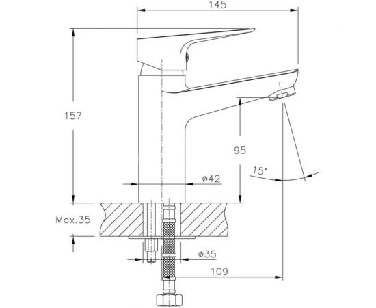 Смеситель для раковины Haiba HB10506 – изображение 2