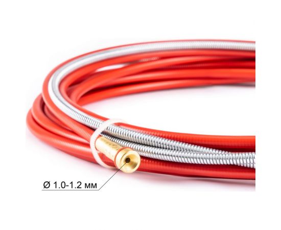 Канал направляющий (5 м; 1.0-1.2 мм; сталь; красный) Foxweld 2828 – изображение 2