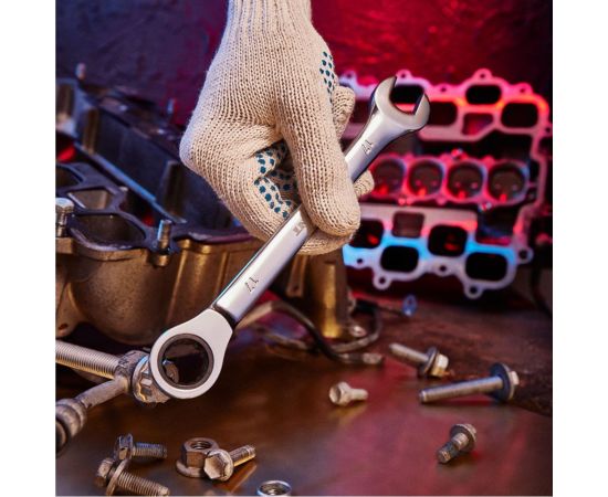 Комбинированный трещоточный ключ REXANT 17 мм 12-5812-1 – изображение 5