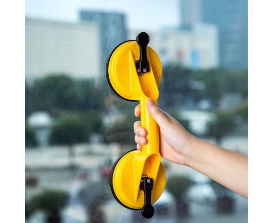 Присоска для стекла (стеклодомкрат) DELI двойная DL-XP22 диаметр 118мм, грузоподъемность 80кг 104576 – изображение 5