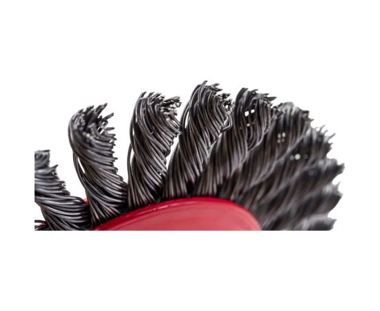 Щетка-крацовка дисковая, плетенная стальная проволока, 100 мм, М14 GROSSMEISTER 021128001 – изображение 2