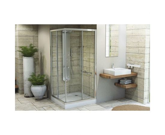 Стальной душевой поддон BLB 800x800x145 мм, рифленый CF80 – изображение 3