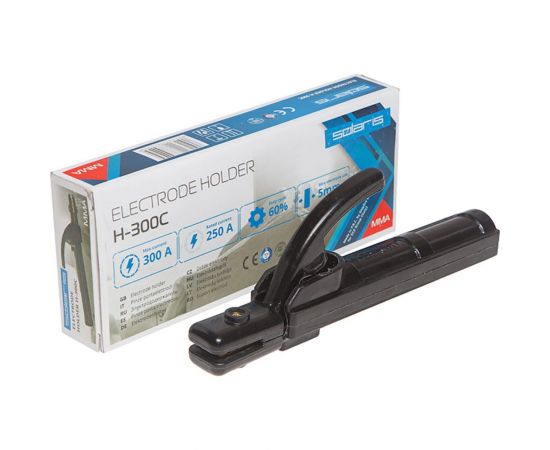 Электрододержатель номинальный ток 250 А, максимальный ток 300 А SOLARIS H-300C – изображение 2