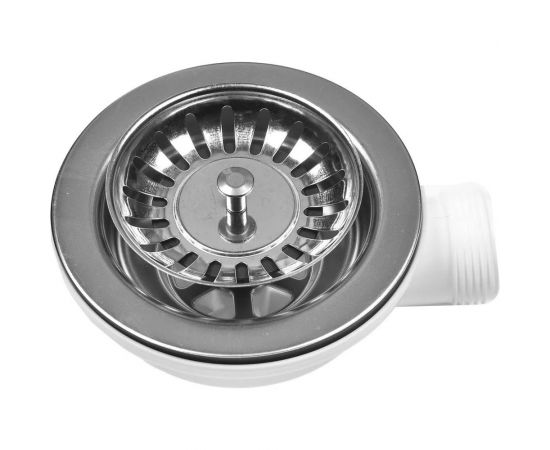 Итальянский сифон автомат для кухонной мойки с одной чашей WISENT WGER007 – изображение 2