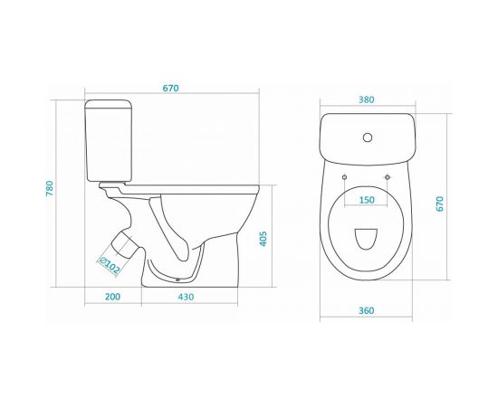 Унитаз-компакт Santek БОРЕАЛЬ 1.WH30.2.146, 00000042789 – изображение 4