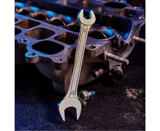 Гаечный рожковый ключ желтый цинк REXANT 13х17 мм 12-5828-2 – изображение 5