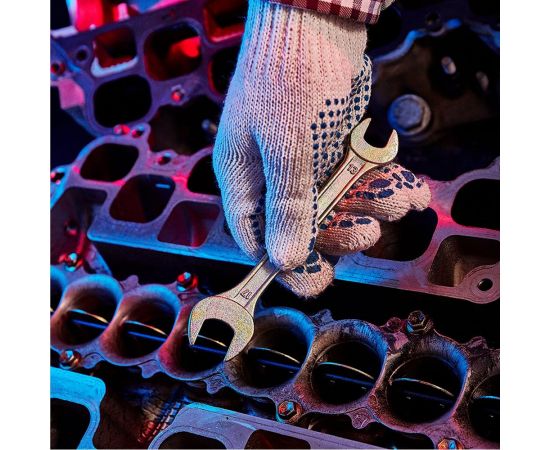 Гаечный рожковый ключ желтый цинк REXANT 13х17 мм 12-5828-2 – изображение 4